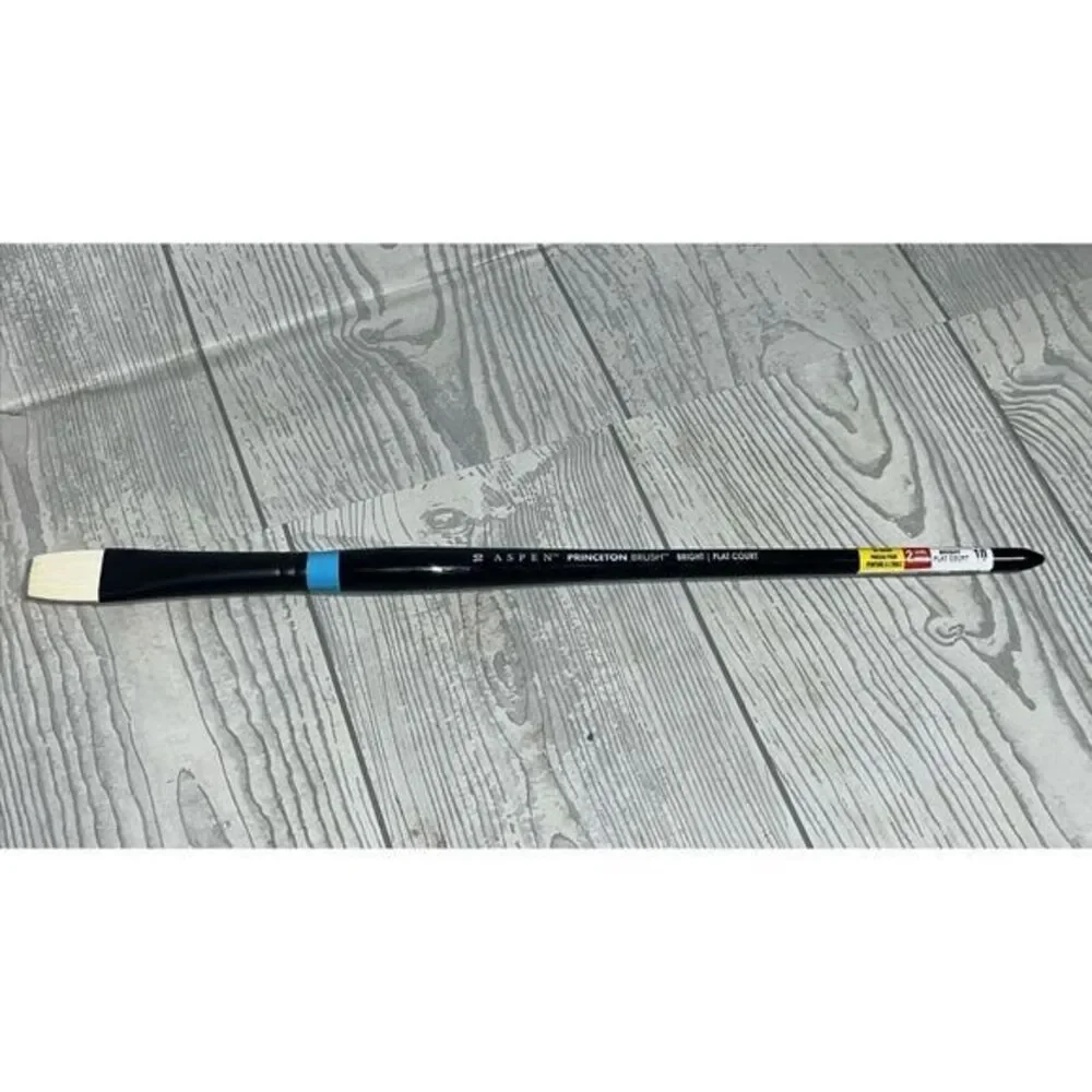 Aspen Princeton 6500 Synthetic Bright 10 Long Handle Oil Paint Brushes BRAND NEW